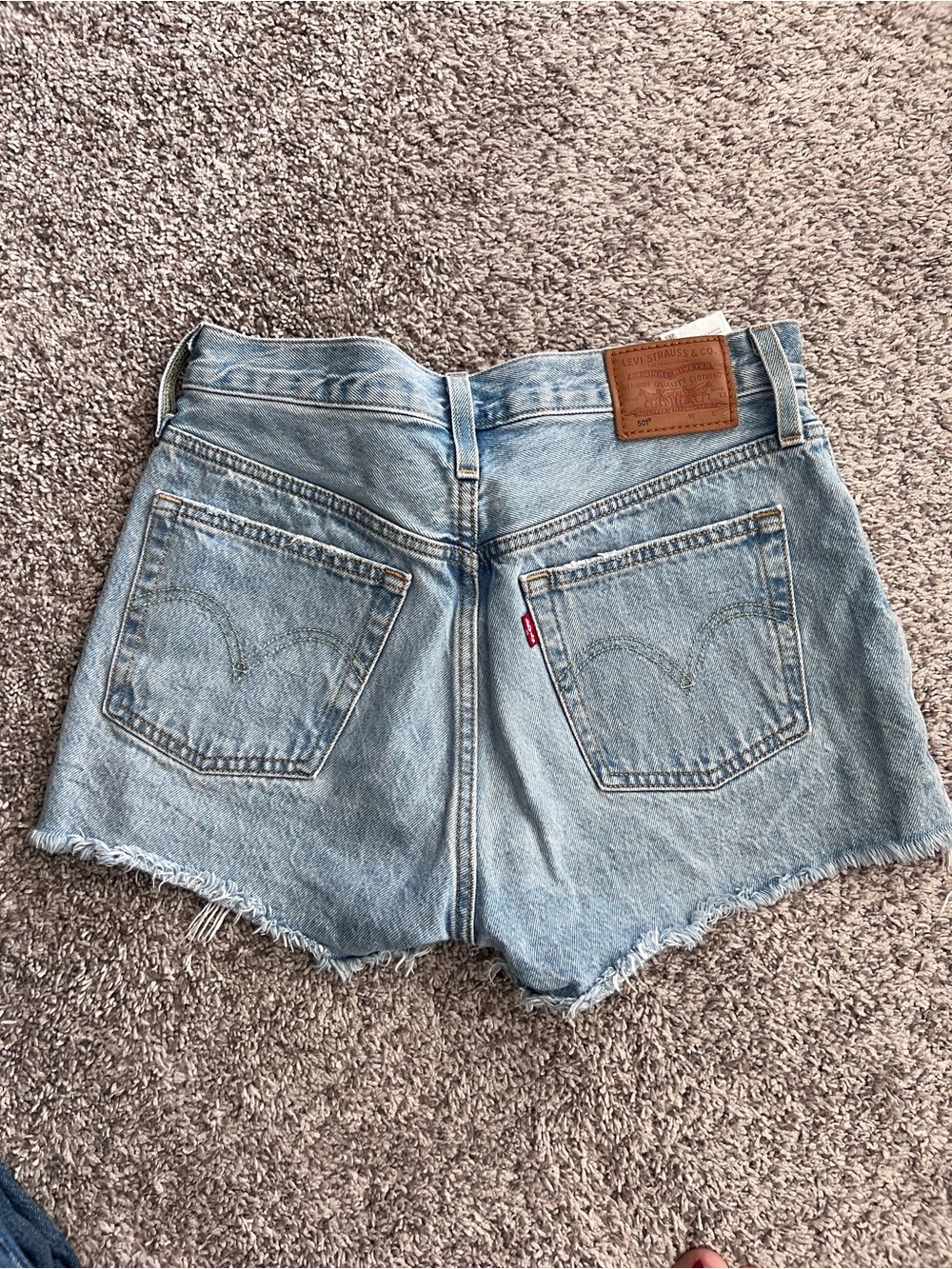 Levi's 501 Denim Jean Shorts Blue Waist 27